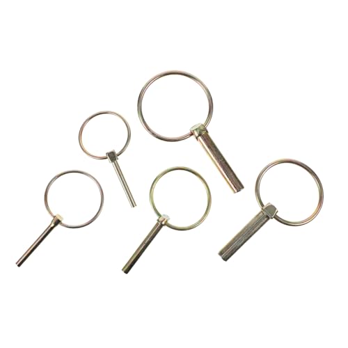 TOPBATHY 10 Stück Teiliges Sicherungsstift Verzinktem Stahl Langlebige Anhängerbolzen für Traktoren und Anhängerkupplungen Rostfrei Vielseitig Einsetzbar für Landwirtschaft Garten und von TOPBATHY
