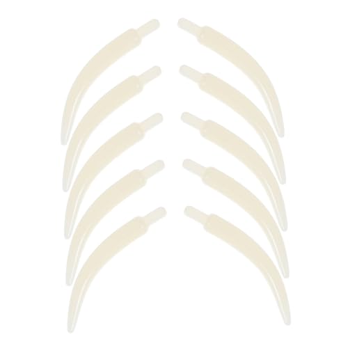TOPBATHY 100 Stück Elefantenzahn Ornamente Realistische Anhänger für Schmuckherstellung Bastelbedarf Schlüsselanhänger Ohrringe Armbänder Weiß Mit Kopf von TOPBATHY