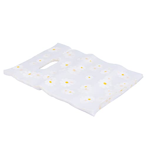 TOPBATHY 100 Stück Tragetasche Hochzeitstaschen kleine Masse groß Rosa Blumentasche Taschen zum Einwickeln von Blumen Blumen-Süßigkeitsbeutel Blumenverpackungstasche Plastik Weiß von TOPBATHY