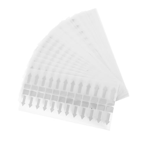 TOPBATHY 1000 Stück Selbstklebende Siegel Labels für Müllsäcke Transparente Pfeilindikatoren für Einfaches Verschließen und Organisieren von TOPBATHY