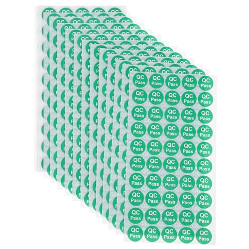 TOPBATHY 1000 Stück Versand von qc-Tags Rubbeletiketten Aufkleber weiße Aufkleberetiketten farbig Qualitätsprüfetiketten Plakette für Qualitätstest bestanden Papier Grün TOPBATHY 1000 Stück Versand von qc-Tags Rubbeletiketten Aufkleber weiße Aufkleberetiketten farbig Qualitätsprüfetiketten Plakette für Qualitätstest bestanden Papier Grün von TOPBATHY