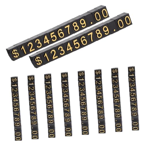 TOPBATHY 10Sätze Preiswürfel Verstellbare Preisschilder Für Schmuck Accessoires Robuste Preisblöcke Für Preisanzeige Für Einzelhandel Supermärkte von TOPBATHY