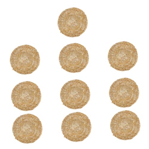 TOPBATHY 10st Strohhut Korb Heimwerken Süßigkeiten Für Puppenstrohhüte Minihüte Zum Basteln Miniaturen Kreativ Gewebte Hüte Puppenhaus Miniatur Bausatz Selber Machen Gras Khaki TOPBATHY 10st Strohhut Korb Heimwerken Süßigkeiten Für Puppenstrohhüte Minihüte Zum Basteln Miniaturen Kreativ Gewebte Hüte Puppenhaus Miniatur Bausatz Selber Machen Gras Khaki von TOPBATHY