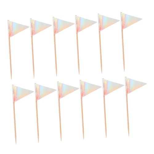 TOPBATHY 12 Stück Dreieckige Kuchen Dekoration für Geburtstags und Hochzeitsfeiern Stilvolle Cupcake Topper für Desserts und Snacks TOPBATHY 12 Stück Dreieckige Kuchen Dekoration für Geburtstags und Hochzeitsfeiern Stilvolle Cupcake Topper für Desserts und Snacks von TOPBATHY