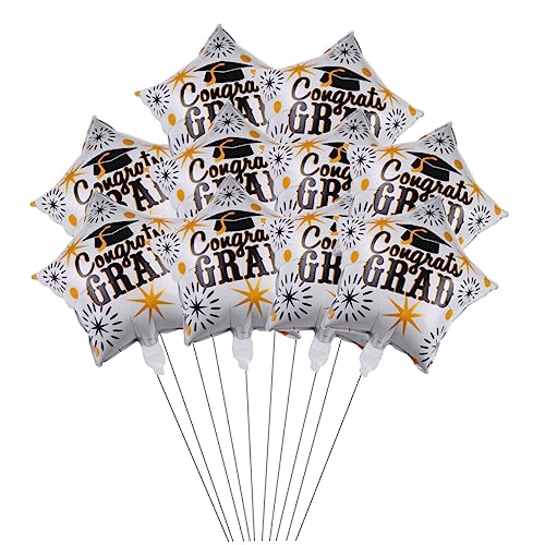 TOPBATHY 12 Stück Graduationsballons Folienballons zur Abschlussfeier Leichte Partydekoration für Innen und Außenbereiche für Kreative Arrangements TOPBATHY 12 Stück Graduationsballons Folienballons zur Abschlussfeier Leichte Partydekoration für Innen und Außenbereiche für Kreative Arrangements von TOPBATHY