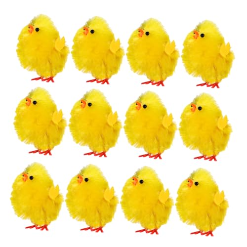 TOPBATHY Miniatur-kükenfiguren Für Ostern 12 Stück Hühnerdekorationen Osterhasen Küken Eier Dekorationen Für Tischdekorationen TOPBATHY Miniatur-kükenfiguren Für Ostern 12 Stück Hühnerdekorationen Osterhasen Küken Eier Dekorationen Für Tischdekorationen von TOPBATHY