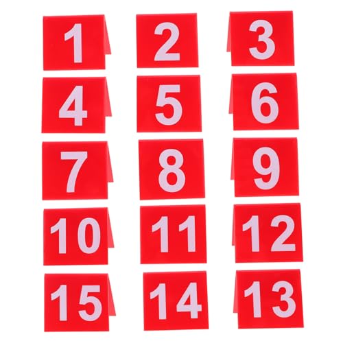 TOPBATHY 15 Stück Tischmarker Kompakte Zeltstil Platzkarten für Hochzeiten Partys und Restaurants Organisierte Sitzordnung und Dekoration von TOPBATHY