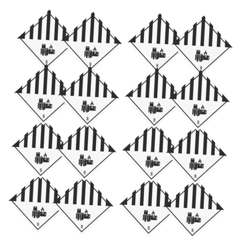 TOPBATHY 150 Stück Selbstklebende Caution Labels für Sicheren Transport von Gefahrgut für Versand Lagerung von TOPBATHY