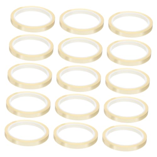 TOPBATHY 15Stücke Hochtemperatur Klebeband Transparentes Pet Isolierband für Elektronik Hitzebeständiges Multifunktionsband zum Schutz von Lötzinn Elektromotoren von TOPBATHY