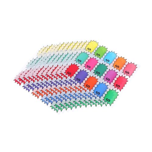 TOPBATHY 180 Stück Bunte Abnehmbare Preisschilder für Flohmärkte Haftende Etiketten zum Beschriften von Preisen Etiketten für Einzelhandel und Märkte TOPBATHY 180 Stück Bunte Abnehmbare Preisschilder für Flohmärkte Haftende Etiketten zum Beschriften von Preisen Etiketten für Einzelhandel und Märkte von TOPBATHY
