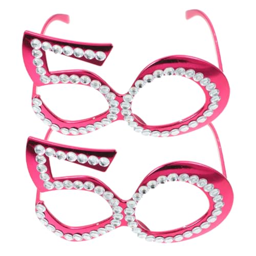 TOPBATHY 2 Paare Strass Brille Lustige Kostüm Sonnenbrillen für Geburtstagsfeiern Kreative Foto Requisiten Leichte und Party Brillen für Unvergessliche TOPBATHY 2 Paare Strass Brille Lustige Kostüm Sonnenbrillen für Geburtstagsfeiern Kreative Foto Requisiten Leichte und Party Brillen für Unvergessliche von TOPBATHY