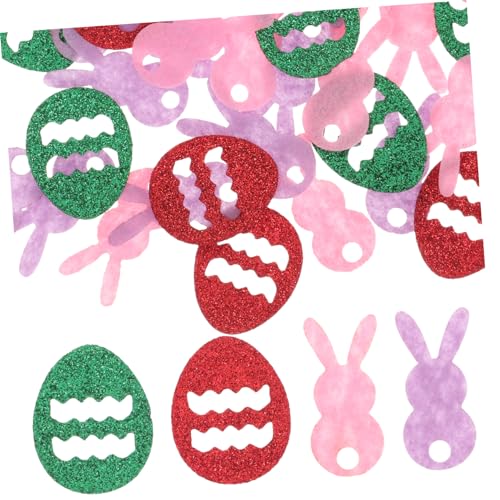 TOPBATHY Ostern Party Dekorationen 2 Pack Form Konfetti Vlies Tisch Streu Dekorative Ornamente Party Liefert von TOPBATHY