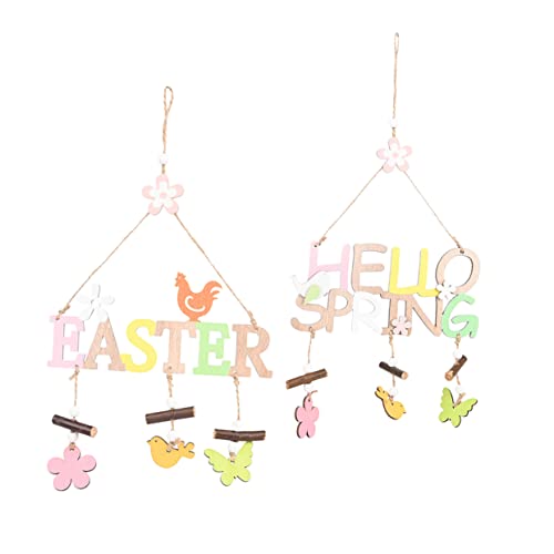 TOPBATHY 2 STÜCK Teiliges Holzbuchstaben Hängedekor Easter und Hello Spring aus Langlebigem Material Kreative Wand und Türdekoration Design für Zuhause Geschäft Osterfest TOPBATHY 2 STÜCK Teiliges Holzbuchstaben Hängedekor Easter und Hello Spring aus Langlebigem Material Kreative Wand und Türdekoration Design für Zuhause Geschäft Osterfest von TOPBATHY