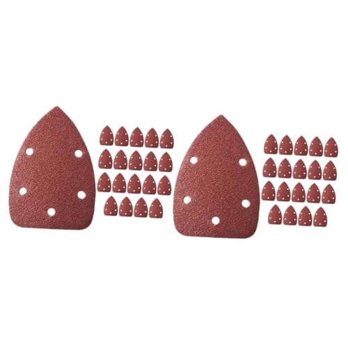 TOPBATHY 2 Sätze Dreieckiges Sandpapierblatt Schleifpapier Für Metalle Schleifpapier Für Elektroschleifer Dreiecks Sandpaper Aluminiumoxid-schleifbänder Material: Aluminiumoxid 20 Stück * 2 von TOPBATHY