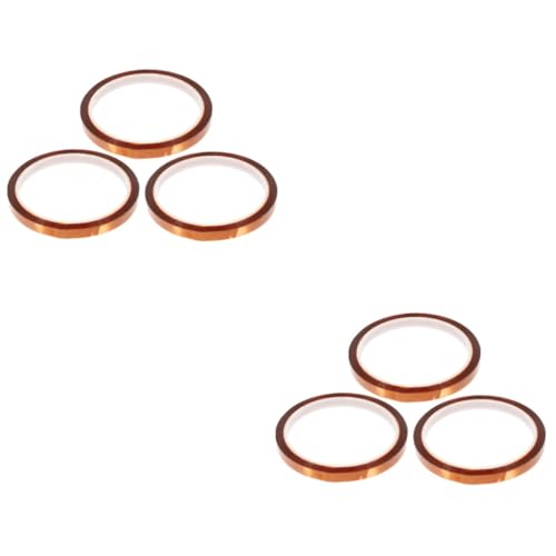 TOPBATHY 2 Sätze Hochtemperatur Isolierband Hitzebeständiges Klebeband Für Elektronische Komponenten Schweiß Verpackungsanwendungen Hohe Temperatur Lösungsmittelbeständigkeit 3 Rollen * 2 TOPBATHY 2 Sätze Hochtemperatur Isolierband Hitzebeständiges Klebeband Für Elektronische Komponenten Schweiß Verpackungsanwendungen Hohe Temperatur Lösungsmittelbeständigkeit 3 Rollen * 2 von TOPBATHY
