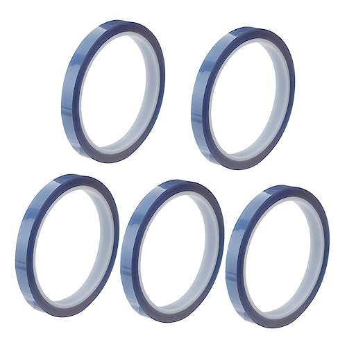 TOPBATHY 2 Sätze Hochtemperatur Klebeband Hitzebeständiges Tape Für Sublimationspressen Kein Kleberückstand Für Elektronik Druckanwendungen 5 Rollen * 2 von TOPBATHY