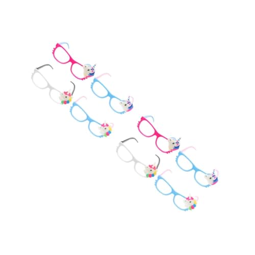 TOPBATHY 2 Sätze Luminous Einhorn Brillen Für Erwachsene Leuchtende Partybrillen Fotorequisiten Für Unvergessliche Feiern Und Besondere Anlässe Zufällige Farbe 4 Stück * 2 von TOPBATHY