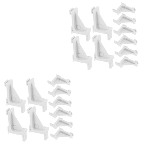 TOPBATHY 2 Sätze Plastik -schnapphaken Kühlschrankständer Regal-clip-klemme Kühlschrank-organizer Cool Clips Gefrierschrank Kunststoff-gefrierregalhaken Gefrierregal-clip Weiß 10 Stück * 2 von TOPBATHY