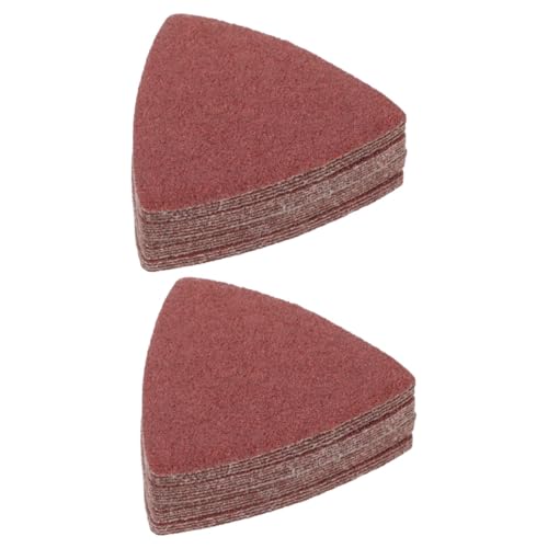 TOPBATHY 2 Sätze Sandpapier Schleifen Streugut Dreieck-schleifpad Oszillierendes Schleifpad Unterlage Schleifpapier Handschleifpad Schleifpads Handpolierpad 20 Stück * 2 von TOPBATHY