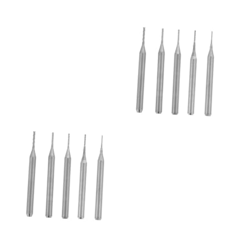 TOPBATHY 2 Sätze Teiliges Hartmetall Fräser Präzise Cnc Fräser Für Holzarbeiten Für Verschiedene Anwendungen Langlebig Einfach Zu Bedienen Mit Unterschiedlichen Durchmessern 5 Stück * 2 von TOPBATHY