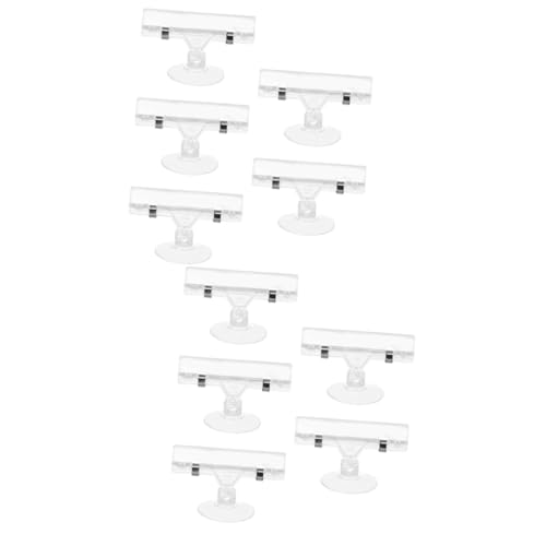 TOPBATHY 2 Sätze Werbeclip Marktschild-clips Zeichenclips Etikettenclip Aus Kunststoff Zeichenhalter Clips Schildhalterclip Aus Kunststoff Regaletikettenhalter Neue Abs 5 Stück * 2 von TOPBATHY