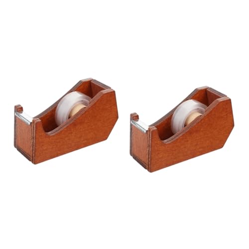 TOPBATHY 2 Stück Büro-Klebebandhalter USB Bandspender Verpackung Klebebandschneider für das Büro Klebeband-Spender-Schreibtisch kleiner Tape Dispenser Schreibtisch Holz TOPBATHY 2 Stück Büro-Klebebandhalter USB Bandspender Verpackung Klebebandschneider für das Büro Klebeband-Spender-Schreibtisch kleiner Tape Dispenser Schreibtisch Holz von TOPBATHY