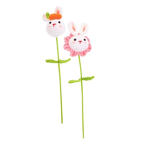 TOPBATHY 2 Stück Handgefertigte Gestrickte Hasenpuppe Teiliges mit Künstlicher Häkelblume und Karotte Liebevolles DIY Deko für Geburtstagsgeschenke und Neugeborenen Dekoration TOPBATHY 2 Stück Handgefertigte Gestrickte Hasenpuppe Teiliges mit Künstlicher Häkelblume und Karotte Liebevolles DIY Deko für Geburtstagsgeschenke und Neugeborenen Dekoration von TOPBATHY