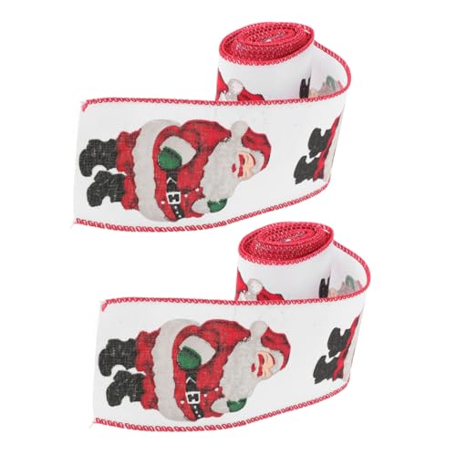 TOPBATHY 2 Stück Herbstdekorbänder geschenkband weihnachtsdeko band Party Dekoration Bänder Festliche Party Dekoration Weihnachten Band Hochzeitseinladungsband Band umwickeln Haarband Stoff von TOPBATHY