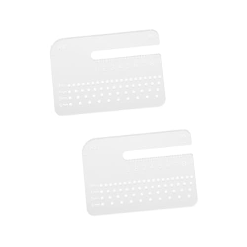 TOPBATHY 2 Stück Locherplatte aus Acryl Lederpunsch Ledernahtstanze Stanzwerkzeug für Ledernähte Gürtelschlag Stichplatten leder locher Stanzhilfsplatte für Ledernähte Stechhilfe von TOPBATHY