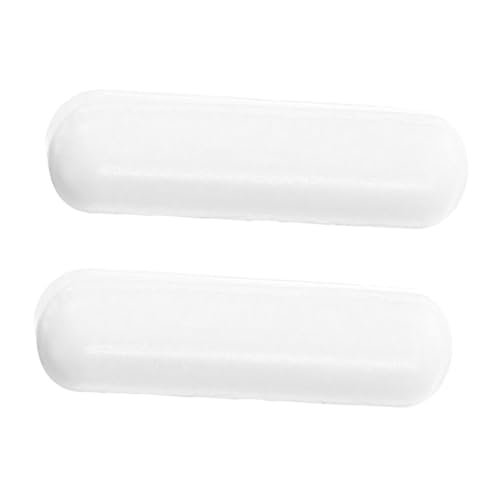 TOPBATHY 2 Stück Magnet rührstab Aufsehen magnetischer Rührstab Rühren rotierender Schubmixer-Rührer Labor-Magnetrührer Mixer-Rührstab PTFE Weiß Wiederverwendbar von TOPBATHY