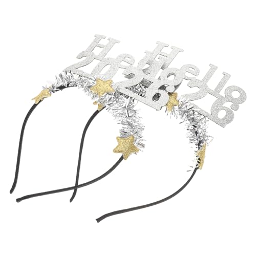 TOPBATHY 2 Stück Neujahrs-stirnband – Hello2026 Glitzer-stern-pailletten-stirnband Tiara 2026 Festliche Kopfbedeckung Kopfschmuck Für Erwachsene & Kinder Neujahrsfeiern TOPBATHY 2 Stück Neujahrs-stirnband – Hello2026 Glitzer-stern-pailletten-stirnband Tiara 2026 Festliche Kopfbedeckung Kopfschmuck Für Erwachsene & Kinder Neujahrsfeiern von TOPBATHY