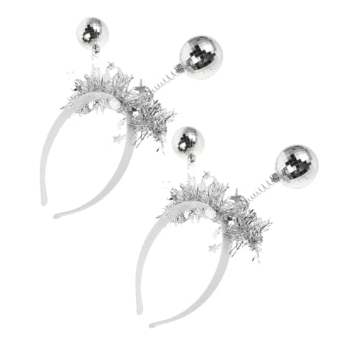 TOPBATHY 2 Stück Teiliges Disco kugel Haarreif Glänzendes Party Accessoire für Karneval Years Eve und Cosplay Komfortabel und Langlebig Geeignet für Damen und Herren bei Festen und TOPBATHY 2 Stück Teiliges Disco kugel Haarreif Glänzendes Party Accessoire für Karneval Years Eve und Cosplay Komfortabel und Langlebig Geeignet für Damen und Herren bei Festen und von TOPBATHY