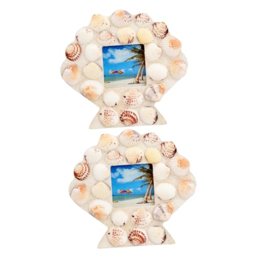 TOPBATHY 2 Stücke 2 Shell Bild Rahmen Einzigartige Home Desktop Dekoration Staffelei Für Foto TOPBATHY 2 Stücke 2 Shell Bild Rahmen Einzigartige Home Desktop Dekoration Staffelei Für Foto von TOPBATHY
