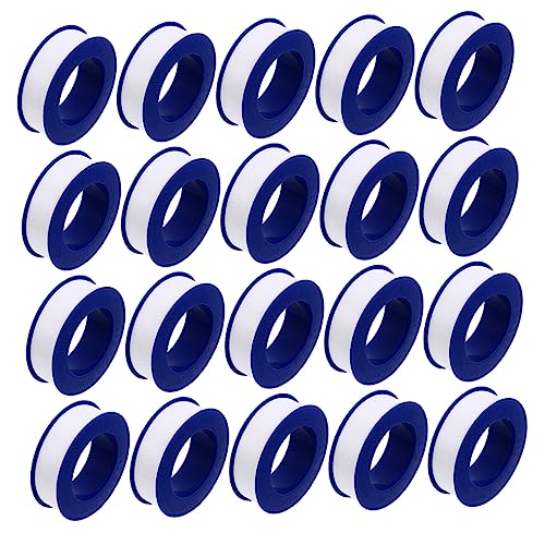 TOPBATHY 20 Rollen Rohstoffgürtel mit hohem Temperatur Leckdichtband Installation Rohr wasserdichtes klebeband abdichtungsband Klebeband Klebeband Gewindeband Sanitär Klempnerband PTFE Weiß von TOPBATHY