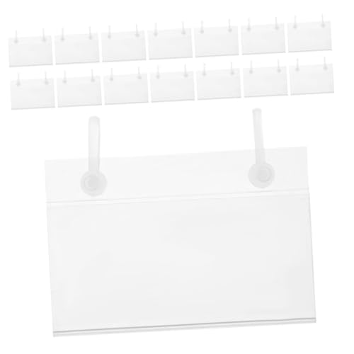 TOPBATHY 20 Stück Etikettenhalter Hängende Etiketten Aufstecketiketten Für Vorratsbehälter Namensschild-organizer Lebensmitteletiketthalter Preisschildhalter Transparent Pvc TOPBATHY 20 Stück Etikettenhalter Hängende Etiketten Aufstecketiketten Für Vorratsbehälter Namensschild-organizer Lebensmitteletiketthalter Preisschildhalter Transparent Pvc von TOPBATHY