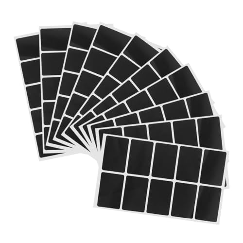 TOPBATHY 200 Stück Kreidetafel Aufkleber für Beschreibbare Etiketten Wiederverwendbare Abnehmbare Sticker für Gläser Flaschen Vorratsbehälter Individuell Zuschneidbar für Küchenorganisation von TOPBATHY