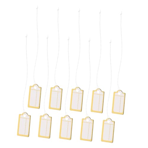 TOPBATHY 200 Stück Preisetiketten für Schmuck Kleidung und Zubehör Leicht Beschreibbare Hängeetiketten mit Schnur für Einfache Verwendung und Entfernung für Warenwirtschaft und TOPBATHY 200 Stück Preisetiketten für Schmuck Kleidung und Zubehör Leicht Beschreibbare Hängeetiketten mit Schnur für Einfache Verwendung und Entfernung für Warenwirtschaft und von TOPBATHY