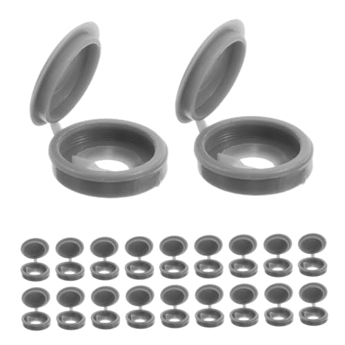 TOPBATHY 200 Stück Schraubkappen Aus Kunststoff Mit Scharnier, Abdeckungen Für Möbelschrauben, Schnelle Und Einfache Installation, Langlebig, Ideal Für Schränke, Tische Und Stühle, TOPBATHY 200 Stück Schraubkappen Aus Kunststoff Mit Scharnier, Abdeckungen Für Möbelschrauben, Schnelle Und Einfache Installation, Langlebig, Ideal Für Schränke, Tische Und Stühle, von TOPBATHY