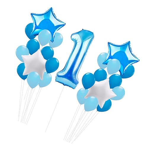 TOPBATHY Partyballons 25 Stück Ballons Zum Ersten Geburtstag Aus Aluminiumfolie Riese Zum Dekorieren Von Babys Zahlenballons von TOPBATHY