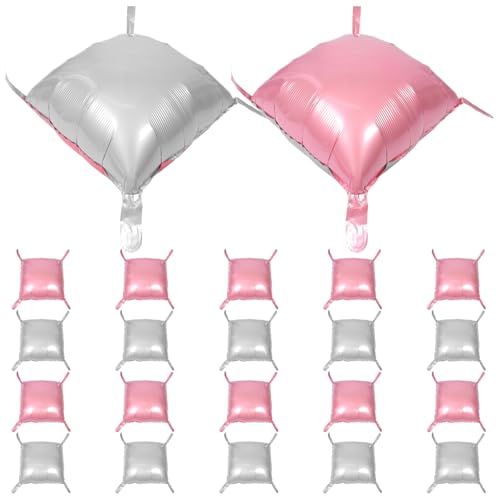 TOPBATHY 25 Stück Doppelseitige Aluminiumfolie Hintergrunddekoration für Hochzeiten Geburtstagsfeiern und Babypartys Diy Tunnelbogen Girlande von TOPBATHY