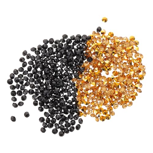 TOPBATHY 2Er-Pack Pack Diamanten Vase Füller Gold Schwarz Spitze Rückseite Beads für Hochzeit Tischdeko Party Streudeko und Makeup Box Dekoration TOPBATHY 2Er-Pack Pack Diamanten Vase Füller Gold Schwarz Spitze Rückseite Beads für Hochzeit Tischdeko Party Streudeko und Makeup Box Dekoration von TOPBATHY