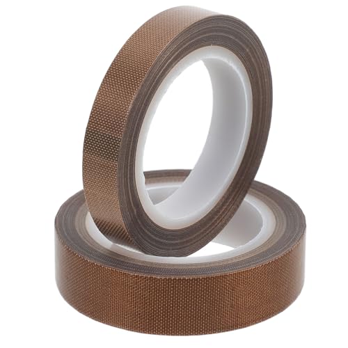 TOPBATHY 2Rollen Ptfe Dichtungsband Rolle Isolierendes Klebeband Hitzebeständig Vielseitig Zuschneidbar für Vakuumiermaschinen Hohe Verschleißfestigkeit Zuverlässige von TOPBATHY