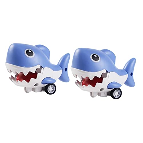 TOPBATHY Lernspielzeug 2St Hai-Spielzeug Spielzeug für Kleinkinder Kinderspielzeug Spielzeug für Tierautos reibungsgetriebene Spielzeuge lustiger gleitender Hai tragbares Rutschspielzeug von TOPBATHY