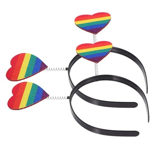 TOPBATHY Regenbogen-herz-stirnband Für Frauen Und Männer Gay Pride Haar-accessoires Pride Piece TOPBATHY Regenbogen-herz-stirnband Für Frauen Und Männer Gay Pride Haar-accessoires Pride Piece von TOPBATHY