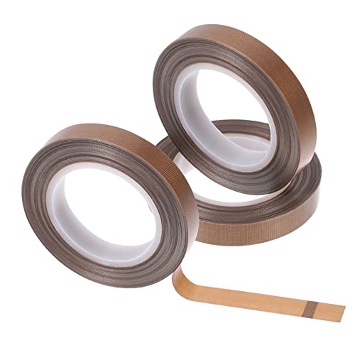 TOPBATHY 3 Rollen Hitzebeständiges Klebeband Wärmeband Hitzebeständiges Band Isolierung Outdoor -elektroband Elektrisches Heizband Drahtband Grundmaterial: Glasfasergewebe Hellbraun von TOPBATHY