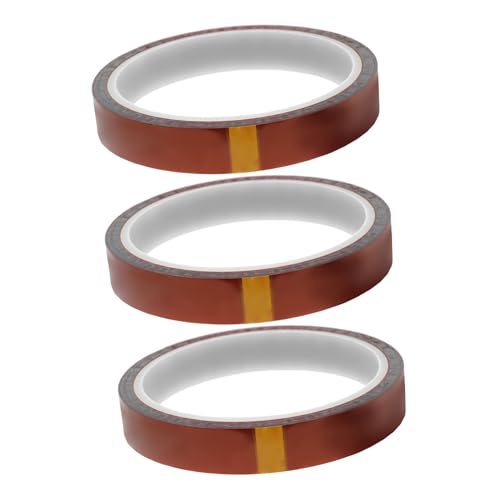 TOPBATHY 3 Rollen hitzebeständiges Klebeband Wärmeband Handwerk abklebeband Hitzebeständige Isolierbänder Heizband für Sublimation Thermoband Polyimidfolie Coffee TOPBATHY 3 Rollen hitzebeständiges Klebeband Wärmeband Handwerk abklebeband Hitzebeständige Isolierbänder Heizband für Sublimation Thermoband Polyimidfolie Coffee von TOPBATHY