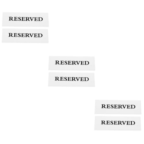 TOPBATHY 3 Sätze Rauchen Verboten Schild Reservierte Sitzplätze Schilder Für Stühle Reserviert Schild Für Stühle Reserviert Schilder Für Hochzeitsstühle Reserviert 2 Stück * 3 TOPBATHY 3 Sätze Rauchen Verboten Schild Reservierte Sitzplätze Schilder Für Stühle Reserviert Schild Für Stühle Reserviert Schilder Für Hochzeitsstühle Reserviert 2 Stück * 3 von TOPBATHY
