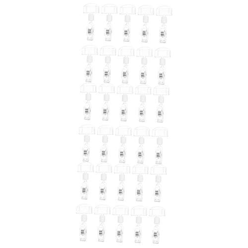 TOPBATHY 3 Sätze Teiliges Preisschild Halter Für Supermärkte Verstellbare Preisschild Klammer Transparente Werbe Clip Halter Für Einzelhandel Ausstellungen Leicht Tragbar 10 Stück * 3 von TOPBATHY