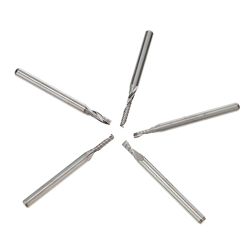 TOPBATHY 3 Sätze Wolfram stahl fräser Holzbearbeitung Mahlen werkzeug CNC-Fräser CNC Cutter Bits Gravierfräser Stahlfräser Schaftfräser Fräser gravieren Gravurfräser Silber von TOPBATHY