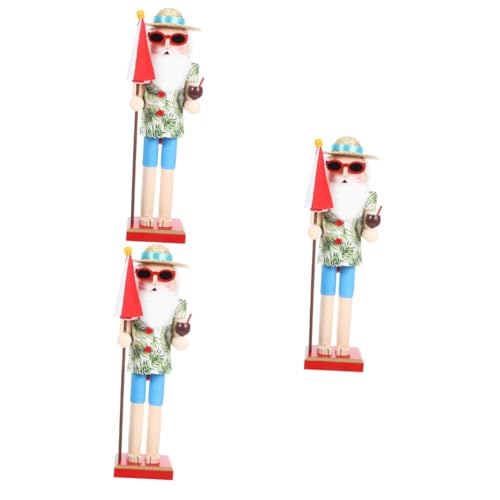 TOPBATHY 3 Stück Hawaiian Beach Nutcracker Holzfigur für Weihnachten Traditionelle Weihnachtsdekoration Surf Thema und Farbenfroh für Regalgestaltung Perfektes Urlaubsaccessoire TOPBATHY 3 Stück Hawaiian Beach Nutcracker Holzfigur für Weihnachten Traditionelle Weihnachtsdekoration Surf Thema und Farbenfroh für Regalgestaltung Perfektes Urlaubsaccessoire von TOPBATHY